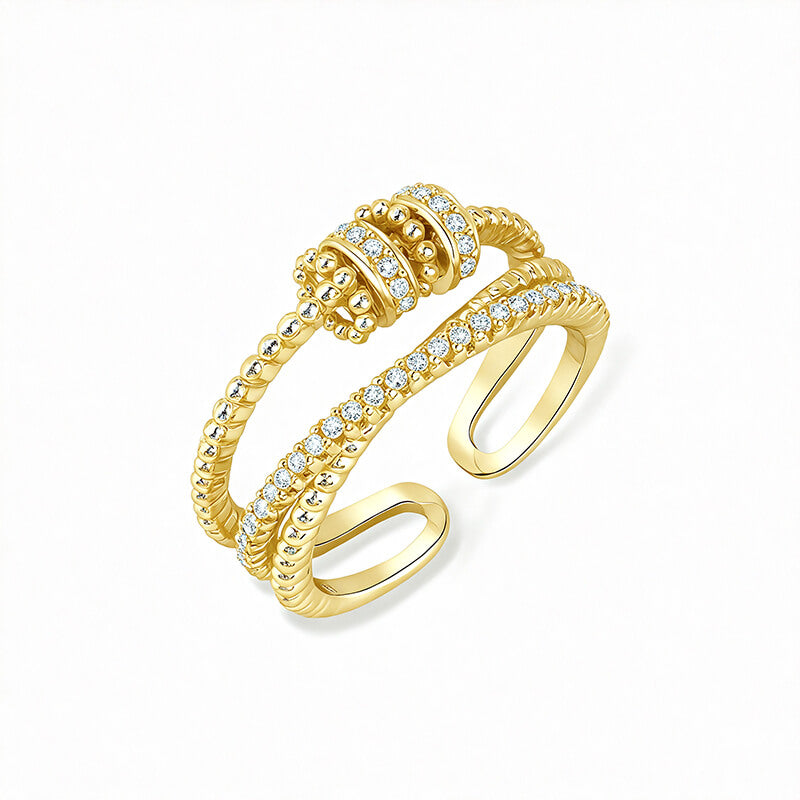 KBoutiques Bead Rotating Ring