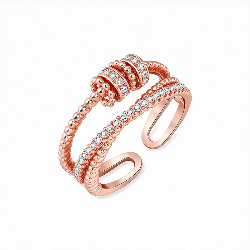KBoutiques Bead Rotating Ring