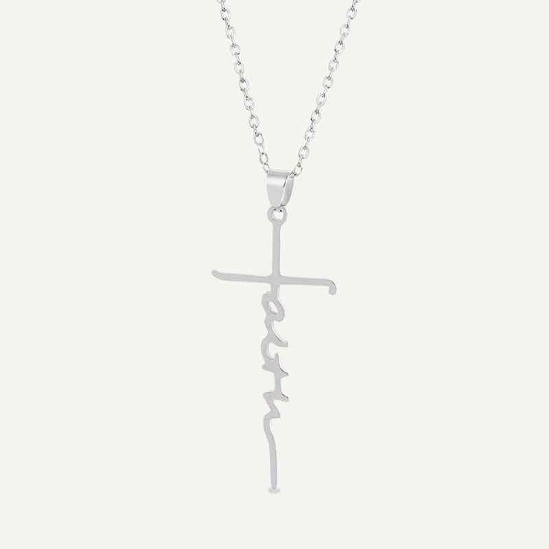 KBoutiques FAITH Letter Necklace
